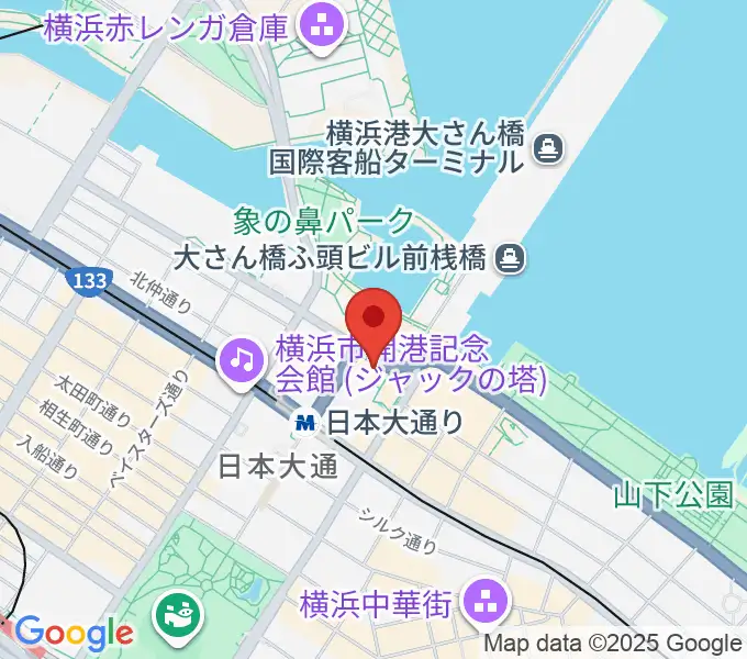 横浜開港資料館の地図