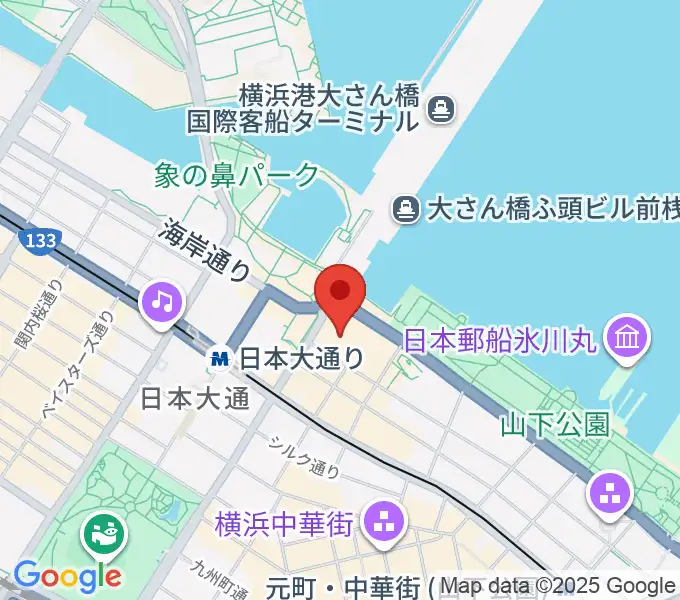 シルク博物館の地図