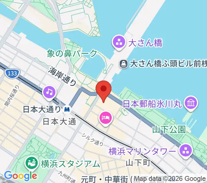 シルク博物館の地図