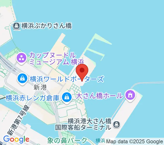 海上保安資料館横浜館の地図