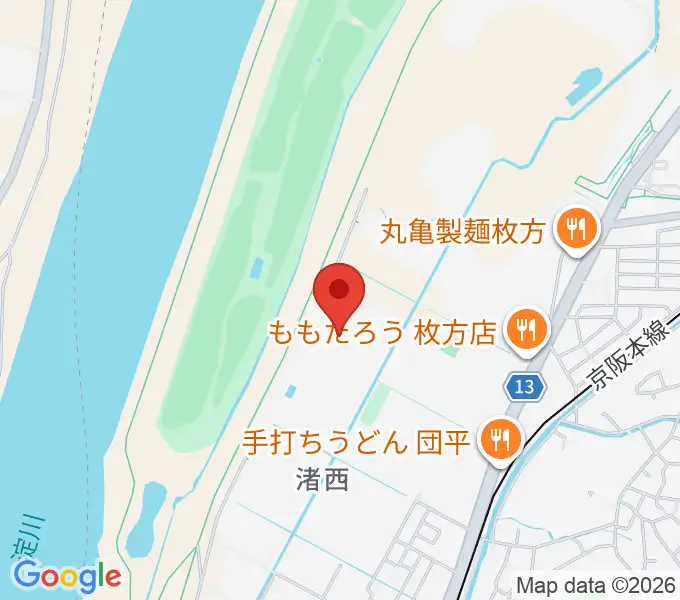 昌栄工務店ひらかた渚体育館の地図