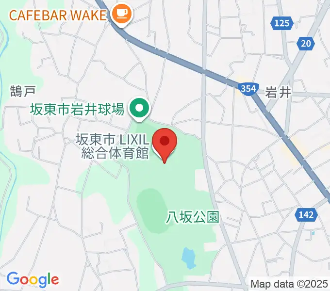 坂東市LIXIL総合体育館の地図