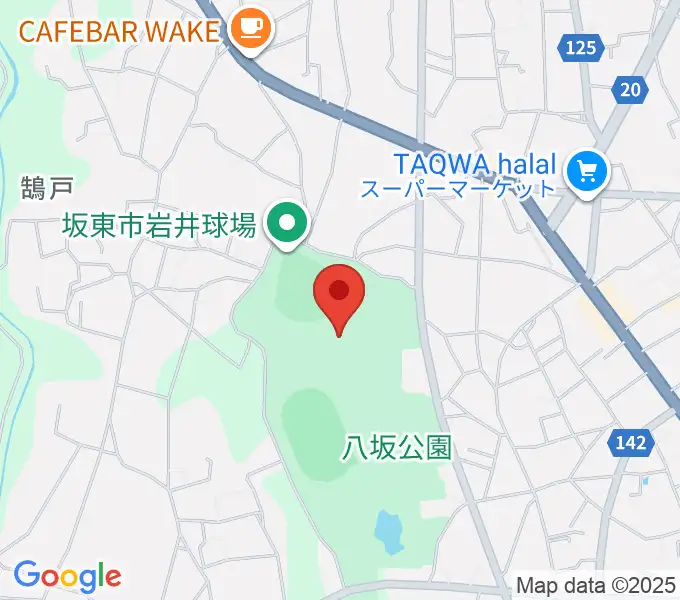 坂東市LIXIL総合体育館の地図
