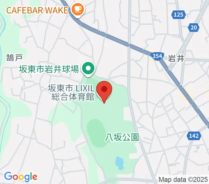 坂東市LIXIL総合体育館の地図