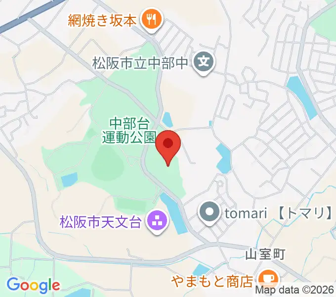 三十三銀行アリーナの地図