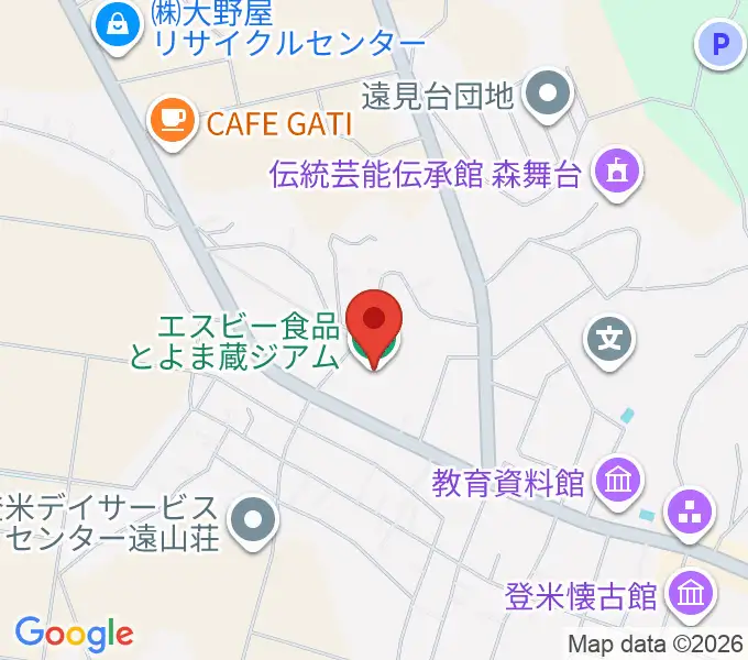 エスビー食品とよま蔵ジアムの地図