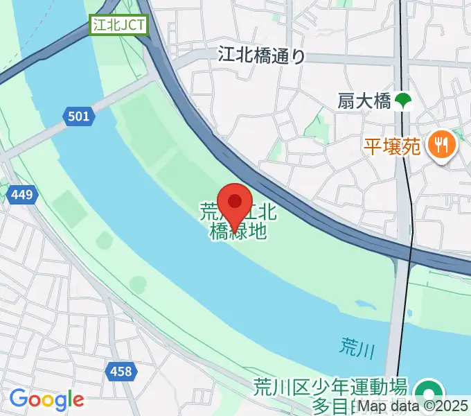 扇野球場の地図