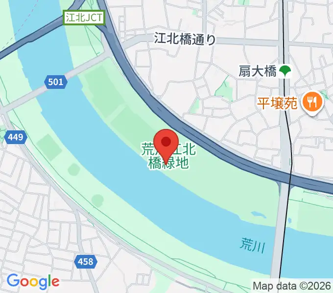 扇野球場の地図