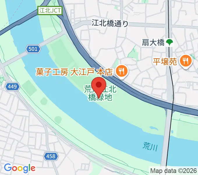 扇野球場の地図