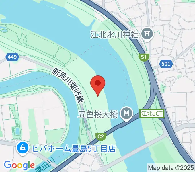 豊島五丁目グリーンスポーツ広場陸上競技場の地図