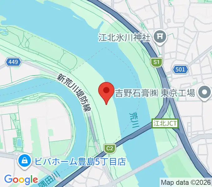 豊島五丁目グリーンスポーツ広場陸上競技場の地図