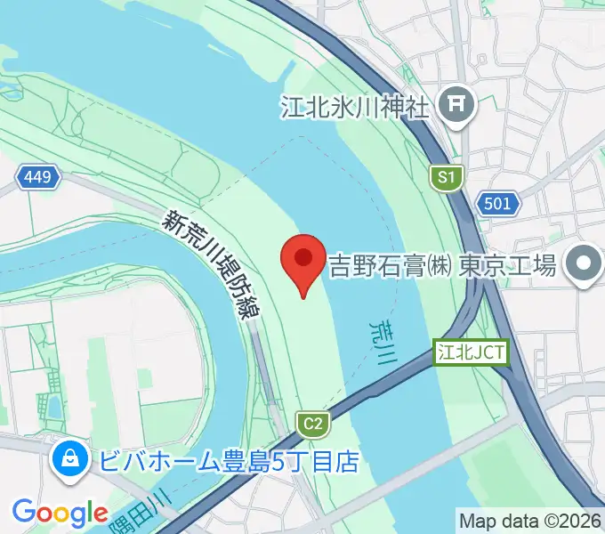 豊島五丁目グリーンスポーツ広場少年野球場の地図