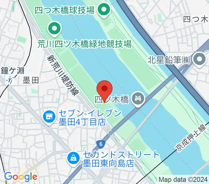 墨田野球場の地図