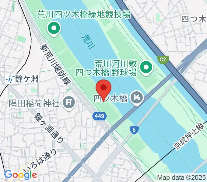 墨田野球場の地図