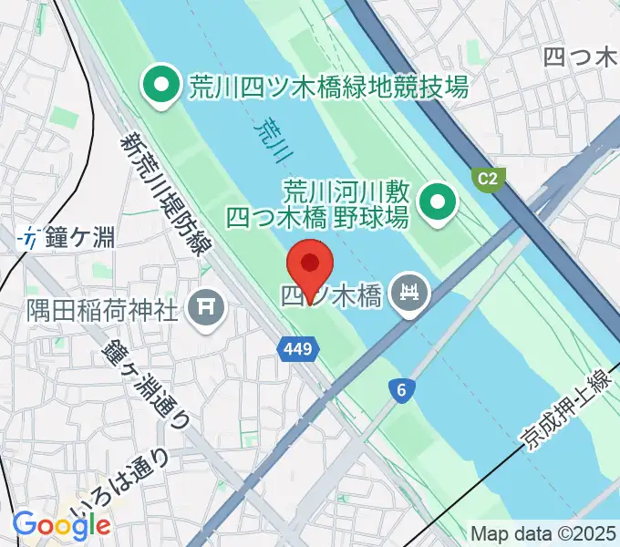 墨田野球場の地図