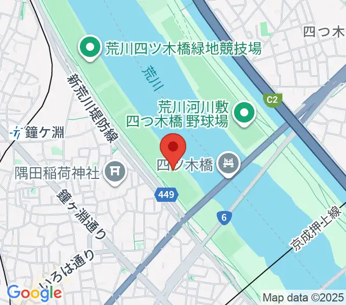 墨田野球場の地図