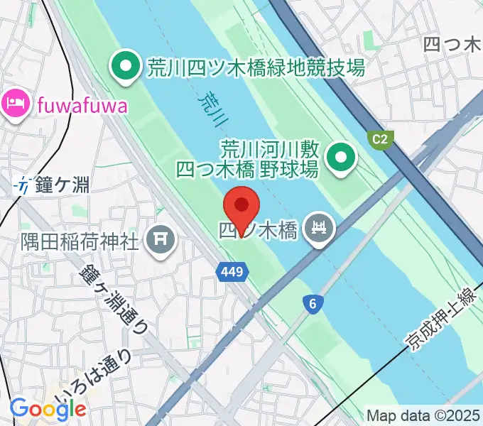 墨田野球場の地図