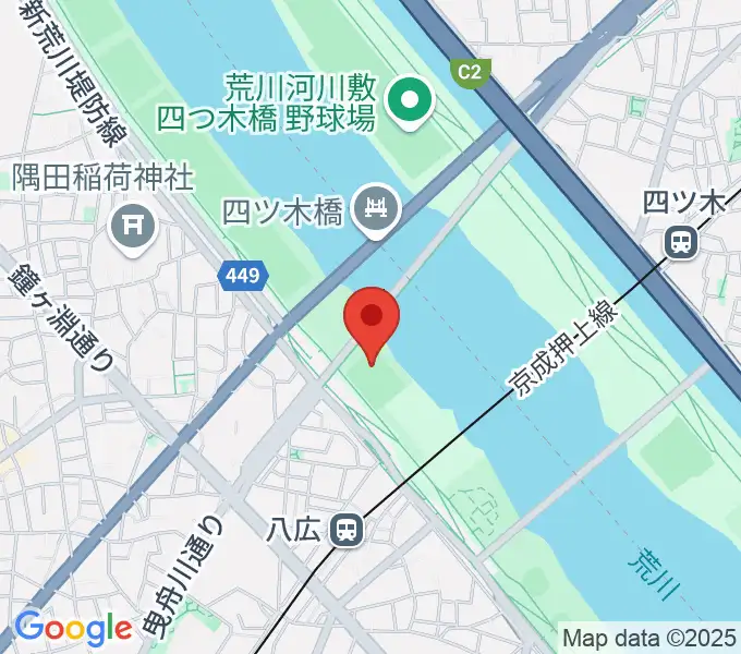 八広野球場の地図