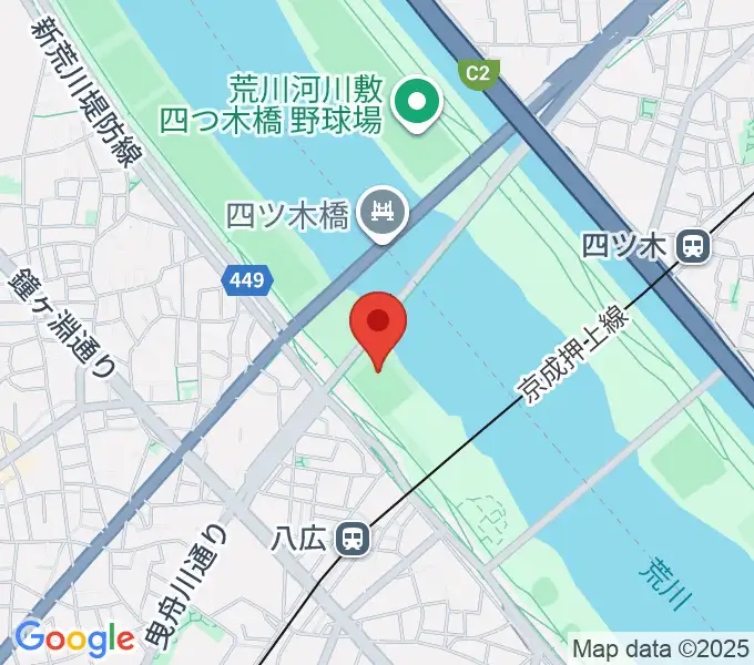 八広野球場の地図