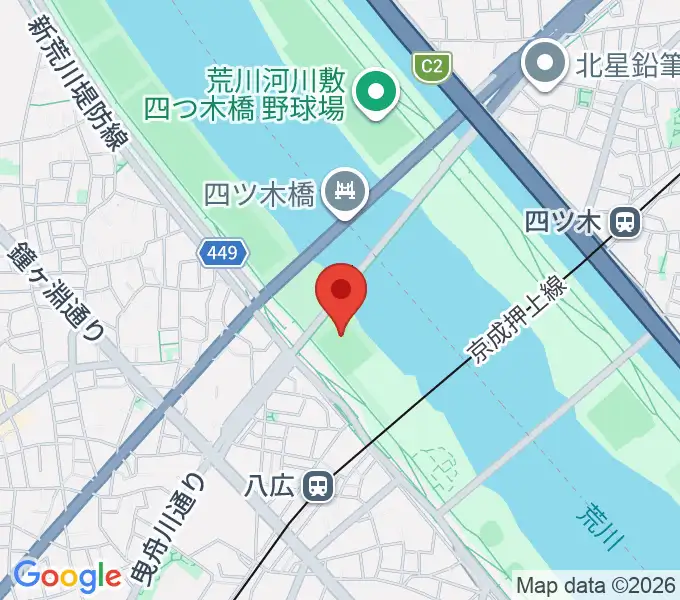 八広野球場の地図