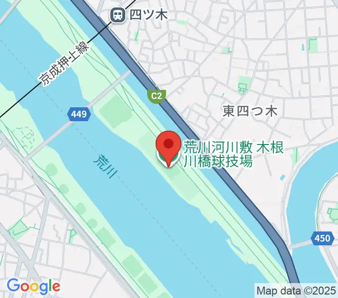 木根川橋球技場の地図