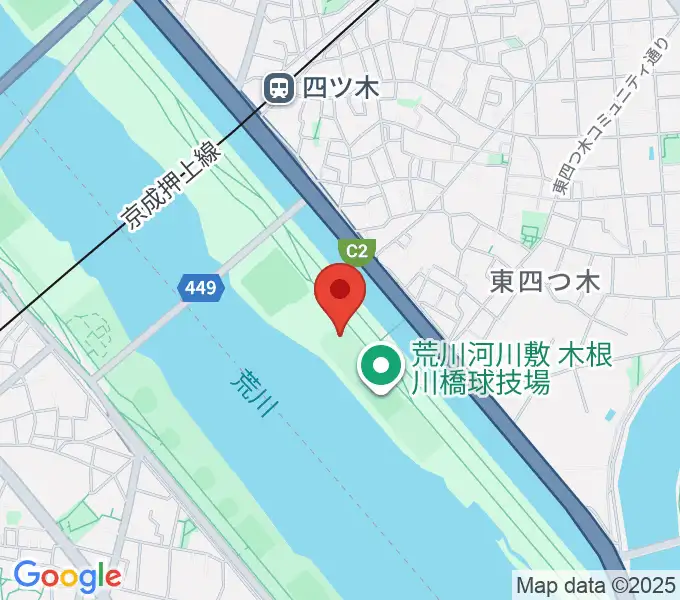 木根川橋少年野球場の地図