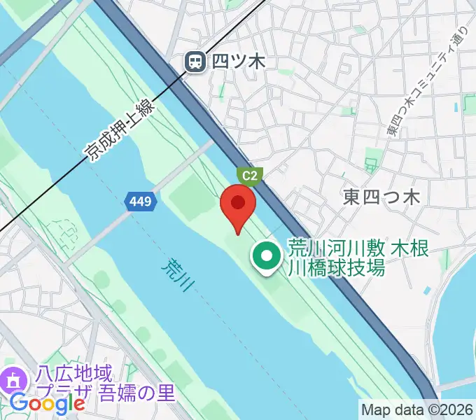 木根川橋少年野球場の地図