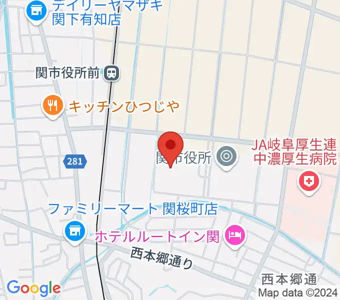 アテナ工業アリーナの地図