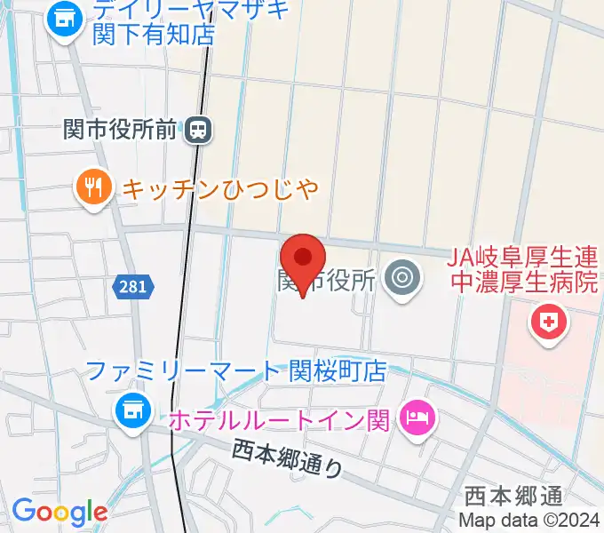 アテナ工業アリーナの地図