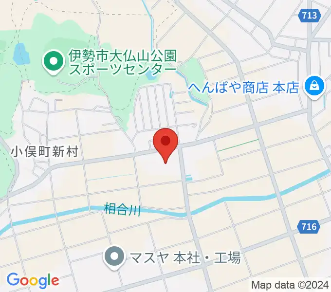 三重電子スマイルアリーナ小俣の地図