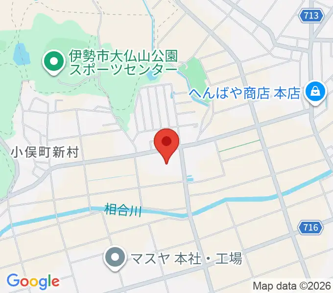 三重電子スマイルアリーナ小俣の地図