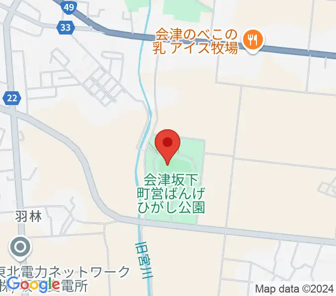 BMI鶴沼球場の地図