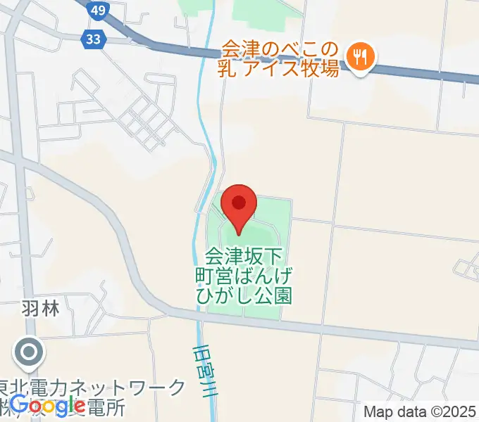 BMI鶴沼球場の地図