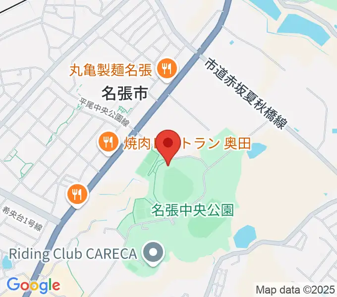 メイハンスタジアムの地図