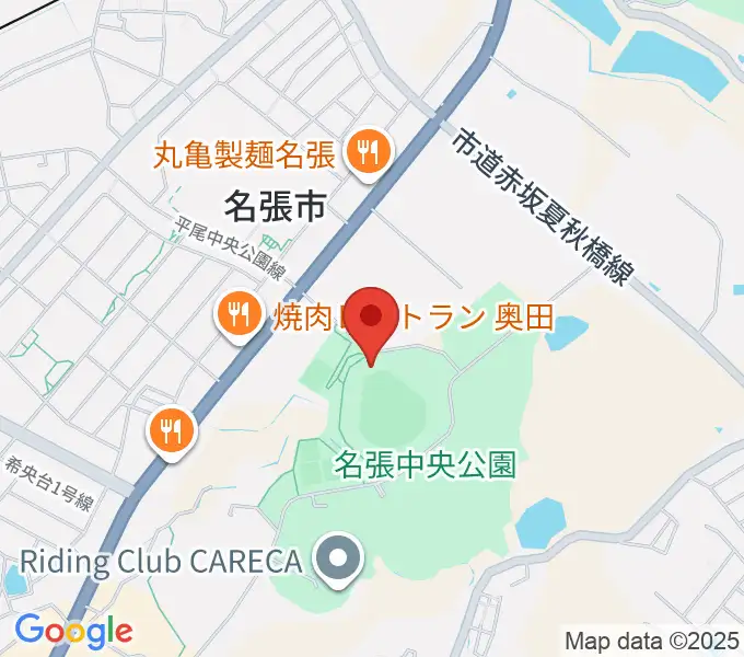 メイハンスタジアムの地図