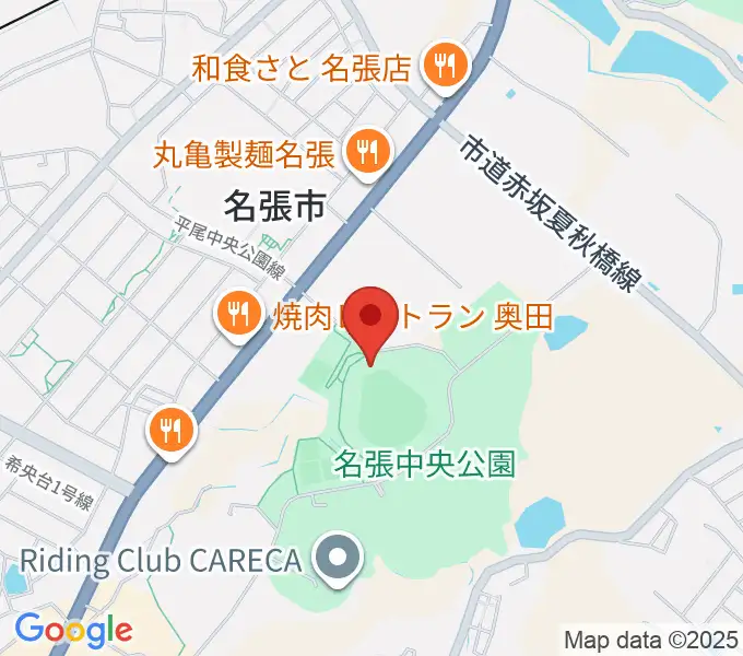 メイハンスタジアムの地図