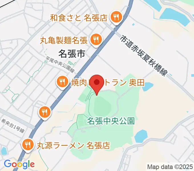 メイハンスタジアムの地図
