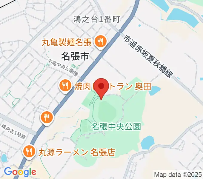 メイハンスタジアムの地図