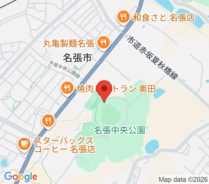 メイハンスタジアムの地図