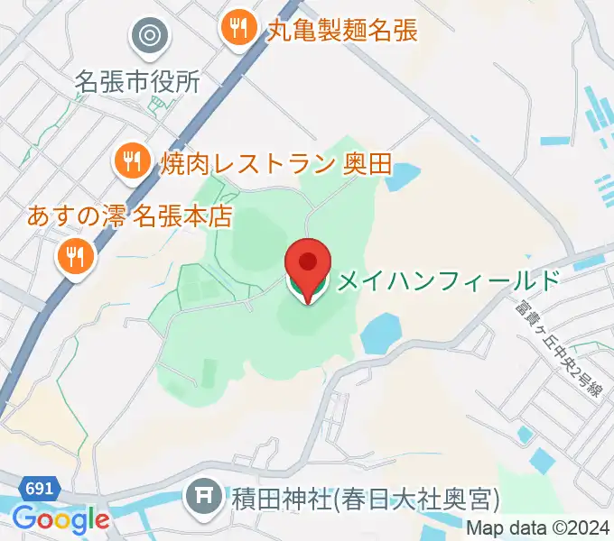 メイハンフィールドの地図