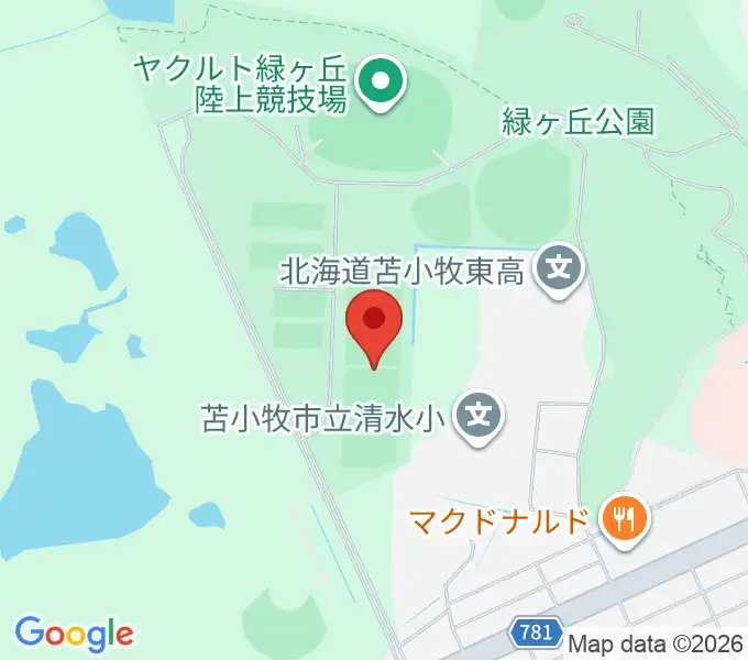 TOMASEIフットボールフィールドの地図