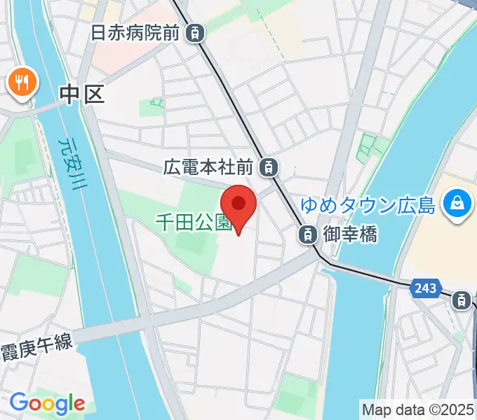 コジマホールディングス中区スポーツセンターの地図