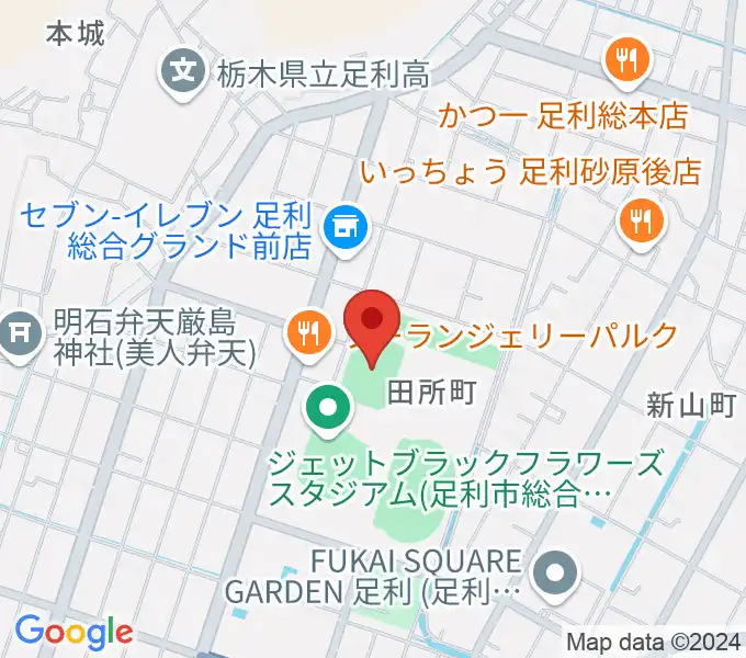 エコアールグリーン球場の地図