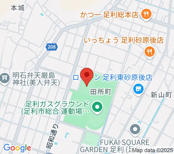 エコアールグリーン球場の地図