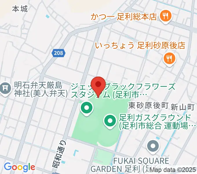 エコアールグリーン球場の地図