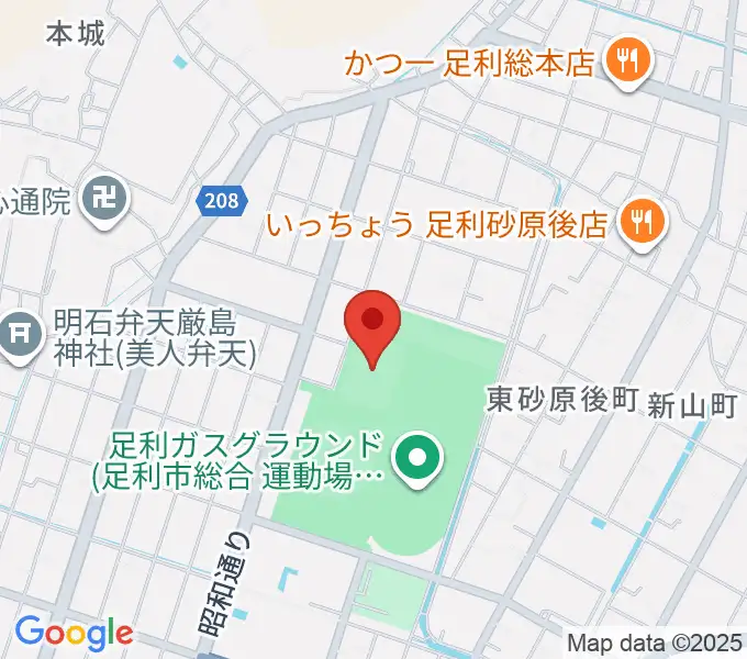 エコアールグリーン球場の地図