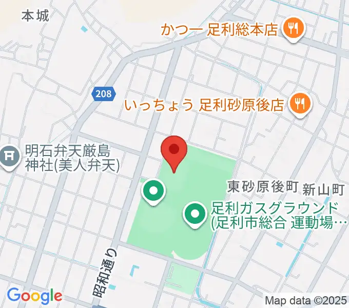 エコアールグリーン球場の地図