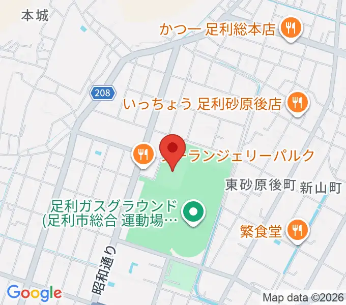 エコアールグリーン球場の地図
