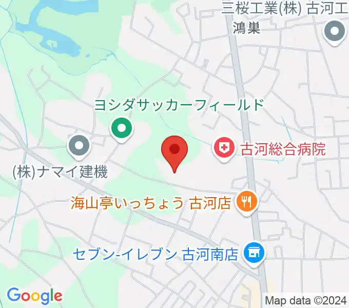 ヨシダスタジアムの地図