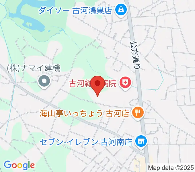 ヨシダスタジアムの地図